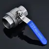 Válvula de Esfera de Aço Inoxidável 304/316L Q11F-16P Duas Peças Rosca Interna Resistente a Altas Temperaturas Válvula de Vapor 4 pontos 6 pontos 15