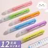 Bolígrafo Fluorescente Mg para Cuaderno de Gran Capacidad, Marcador Fluorescente de una Sola Punta para que los Estudiantes lo Usen para Repasar y Resaltar Puntos Clave