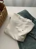 Camiseta Redonda de Manga Corta con Bordado de Caballo de Lana Tencel para Mujer, Tacto de Alta Gama, Suave y con Caída, Hombro Normal, Top Adelgazante para Verano