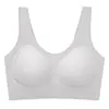 Sutiã sem bojo com costas nuas e fecho frontal para mulheres, estilo fino, levanta e sustenta os seios laterais, estilo regata, sem aro, sutiã esportivo anti-queda