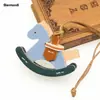 Año del Caballo Nueva Serie Simple Miu Llavero Caballo Mecedora Colgante Pequeño Dibujo Animado Lindo Bolso Nicho Original Colgante para Bolso
