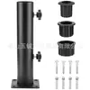 Acessórios para Base de Guarda-Sol, Suporte de Manga Fixa para Haste Central de Guarda-Sol, Suporte de Guarda-Sol para Exterior, Suporte de Tubo de Ferro para Instalação em Jardim