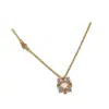 Collar de Guirnalda de Flores Estrelladas Lujo Ligero Nicho Sentido de Alta Gama Cadena para Clavícula Estilo Coreano Suave Exquisito Versátil Collar Diario