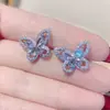 Pendientes de hada Versa bright Gf para mujer, chapados en 18K, gota de agua, lazo, diamante de circonio, microincrustados, pendientes irregulares exquisitos