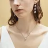 Moda Nicho Chapado en Cobre Oro Real de 18 Quilates Incrustado Citrino Natural Aguamarina Bola de la Suerte Buena Suerte Pequeña Cuenta de Oro Collar