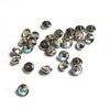 Paquete de clavo enterrado de titanio G23 incrustado con diamante checo importado clavo de hueso enterrado con base aleación de titanio joyería de perforación clavo de implante de piel