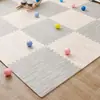 Tapete de espuma con veta de madera, tapete de gateo entrelazable, anticaídas, tatami de área grande para habitación infantil, tapete para piso del hogar