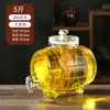 Jarra de Vino con Grifo, Botella de Vino Especial, Botella de Vidrio para Vino, Recipiente Sellado para el Hogar, Jarra de Vino Medicinal de Ginseng, Jarra de Vino, Licor