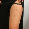 YUE Estilo Europeo y Americano Cadena de Múltiples Capas con Estrella Dorada Cadena para Pierna, Anillo Hueco Sexy para Pierna Cadena Corporal Accesorio H0033