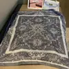 Pañuelo Cuadrado Pequeño Retro de 70, Pañuelo para la Cabeza, Pañuelo de Seda para Mujer, Estilo Primavera y Otoño, Pañuelo Decorativo, Pañuelo de Moda, Pañuelo de Seda de Alta Gama