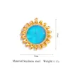 Joyería Transfronteriza Collar Sencillo Colgante Accesorios para Mujer Sol Cara Sonriente Cadena de Suéter Colgante Acero Inoxidable Joyería Versátil