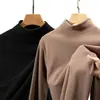 Sudadera de manga larga para hombre con cuello semi-alto, adecuada para otoño e invierno, versátil y moderna, se puede usar como capa base o como prenda exterior