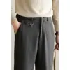 [Série Urbana Cbd] Calças Casuais Quentes de Lã Sarja Armazenadoras de Calor Leve Quente Masculinas Primavera 2025