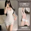 Gato Nocturno Lencería Sexy Estilo Nuevo Encaje Hueco Ajustado Adelgazante Deseo Puro Chica Caliente Ajustado Vestido Bodycon