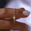 Venta Directa de Fábrica Moderna y Exquisita Cadena con Estrella de Ocho Puntas de Pedrería Wholesale Joyería Nueva para Mujer