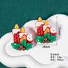 Accesorios de Resina Serie de Conejo Navideño de Dibujos Animados DIY Pegamento Crema Parche para Carcasa de Teléfono Calcomanía para Refrigerador Llavero Almacenamiento