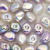 Ding Yi Leng Yue Zhen Punto Mágico Diamante Barroco Perlas de Forma Grande Perlas de Color Chapado ABS Accesorios para Pulsera Collar DIY