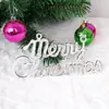 Decoración de Árbol de Navidad Colgante de Letra Inglés Feliz Navidad Galvanizado Colgante Ventana Decoración Festiva