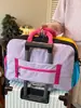 Bolsa de bádminton, Bolsa de tenis de aspecto de alta gama para exteriores, Color contrastante, Bolsa deportiva multifuncional de gran capacidad para fitness, Bolsa cruzada para entrenamiento