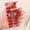 Adesivos Europeus de Halloween para Unhas À Prova d'Água Cor Sólida Adesivos de Natal para Unhas Não Requerem Cozimento Adesivos de Unhas Completo