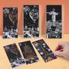 Escena Nocturna Rasca Arte Colorido Libro de Rasca Arte Papel Negro para Rascar Dibujado a Mano Estilo Tiktok Dibujos Infantiles Manualidades de Ciudad