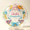 Suministro transfronterizo globos bobo impresos en español de 20 pulgadas para decoración de bodas, arreglos de cumpleaños, globos bobo transparentes