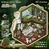 108.0 Pegatinas de Paisajes Grandes Pegatinas de Escenas de Aceite Especiales Pegatinas de Escena de Casa Miniatura 3D Pegatinas para Diario
