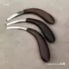 Cuchillo de gancho para incienso, Cuchillo de tallado, Herramienta para raspar incienso, Herramienta para manipular incienso, Cuchillo de gancho de acero inoxidable, Gancho para incienso, Cuchillo curvo para áloe de madera, Herramienta pequeña para cortar y tallar