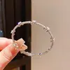 Pulseira Geométrico Amor Zircônia Retro Luxo Leve Simples Versátil Moda Pulseira para o Dia a Dia Joias de Nicho de Alto Padrão para Mulheres