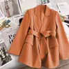 Traje de Chaqueta con Cordones Negro para Mujer 2024 Otoño Nuevo Estilo Sentido del Diseño Elegante Estilo Coreano Casual de Moda Traje Mujer
