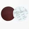 Hojas de Lija Rojas Papel de Lija de 5 Pulgadas para Reparación de Pintura de Automóviles y Pulido de Metales, Hojas Flocadas de Óxido de Aluminio de 5 Pulgadas