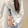 Delfín Jun Capibala Juego de Tarjetas con Cuerda Larga Colgante de Cuello Estudiante Tarjeta de Acceso Yangchengtong Metro Juego de Tarjetas de Acceso Moda Fácil de Llevar