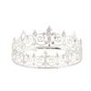 Corona Redonda Grande de Metal para Hombres Europeos y Americanos Rey Corona de Fiesta de Cumpleaños Varios Accesorios para el Cabello de Ropa de Escenario para Hombres y Mujeres