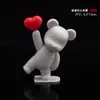 Decoração de Bolo Dia dos Namorados 2025 Urso Vela 520 Cartão Coração Amor Acrílico Decoração de Confeitaria Plug-in