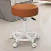 Taburete de Maquillaje Belleza Elevable Polea Giratoria Taburete Redondo Silla de Trabajo Grande Silla de Maestro Manicura Hogar Salón de Belleza