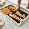 Alfombra de Imitación Cachemir con Animales Lindos de Dibujos Animados, Tapete Decorativo para Sala de Estar, Tapete Absorbente para Puerta de Baño, Tapete para Suelo de Entrada