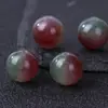 Cuentas sueltas de cristal de ágata rojo natural para pulseras hechas a mano DIY, artículos decorativos y accesorios de joyería con cuentas