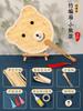 Pacote de material para leque de bambu DIY leque artesanal não patrimonial grupo de leques cultura do leque estilo chinês tecelagem infantil leque de PU Festival do Barco-Dragão
