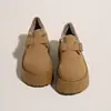 Zapatos Birkenstock Gruesos de Moda Estilo Coreano para Mujer Otoño/Invierno 2026 Nuevo Lanzamiento Más Vendido Zapatos de Plataforma con Forro de Lana para Aumentar la Altura Mocasines