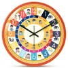 Reloj de Pared para Aula de Jardín de Infancia Reloj de Trabajo y Descanso para Estudiantes de Primaria en Casa Reloj de Pared de Cuarzo Reloj de Dibujos Animados para Niños Reloj de Reconocimiento para Educación Temprana