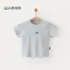 Camiseta Infantil de Manga Curta Roupa de Casa Tops para Meninos e Meninas, Algodão Puro Roupas Finas, Estilo Verão Fino para Bebês Classe A