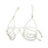 Cadena de bikini sexy de Europa y Estados Unidos, cadena corporal con perlas de imitación, cadena de ropa, joyería de comercio exterior transfronterizo