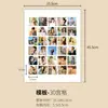3648 Marco de Fotos de Rejilla de Palacio para Colgar en la Pared Nueve Rejillas Madera Maciza Marco de Boda de Alta Gama Marco de Fotos Rompecabezas de Pareja DIY Montaje de Marco Vacío