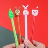 Pluma de gel de dibujos animados navideños alto valor de color actividades navideñas compartir pequeños regalos premios para estudiantes pluma de regalo papelería al por mayor