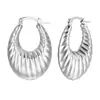 Pendientes de Fundición Geométricos de Amor en Oro Cobre Sencillos Transfronterizos para Hombres y Mujeres, Mismo Estilo, Exquisitos Pendientes para el Día a Día