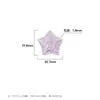 [Luminoso] Años Dorados 1.5 Patrón de Agujero Recto Estrella de Cinco Puntas Cadena Luminosa Transparente de Cuentas Paquete de Materiales para Bricolaje