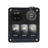 Pacote Combinado de Painel de Superfície com Tensão e Interruptor Basculante On-Off para Barco, Veículo e Trailer Modificado