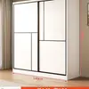 Guarda-roupa simples para uso doméstico no quarto, apartamento pequeno, modelo novo de armário com portas de correr para moradia alugada
