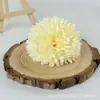 Crisântemo Artificial Decoração de Salão de Casamento Adereços de Fotografia Arranjo de Flores DIY Tecido de Seda Crisântemo de Mil Camadas Grampo de Cabelo Arranjo de Flores Atacado