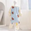 Ropa para Gatos para Primavera y Verano, Conjunto de Cuatro Patas que Cubre la Panza, Ropa de Perro con Diseño de Oso de Dibujos Animados, Ropa para Casa, Ropa para Aire Acondicionado, Ropa para Mascotas